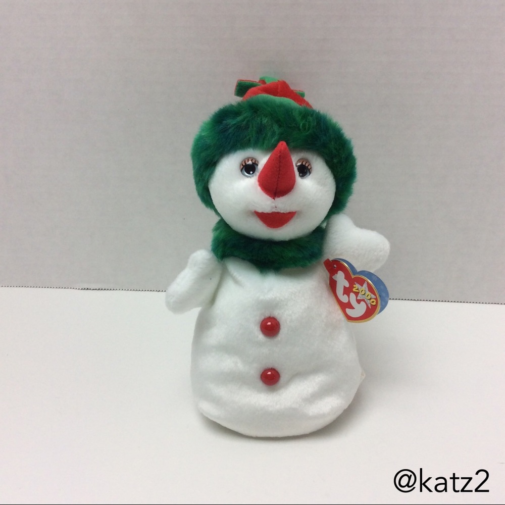 Ty Beanie Baby Retired Snowgirl the Snowman 2000